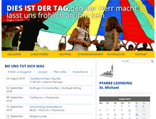 Tablet Screenshot of pfarre-leonding.at